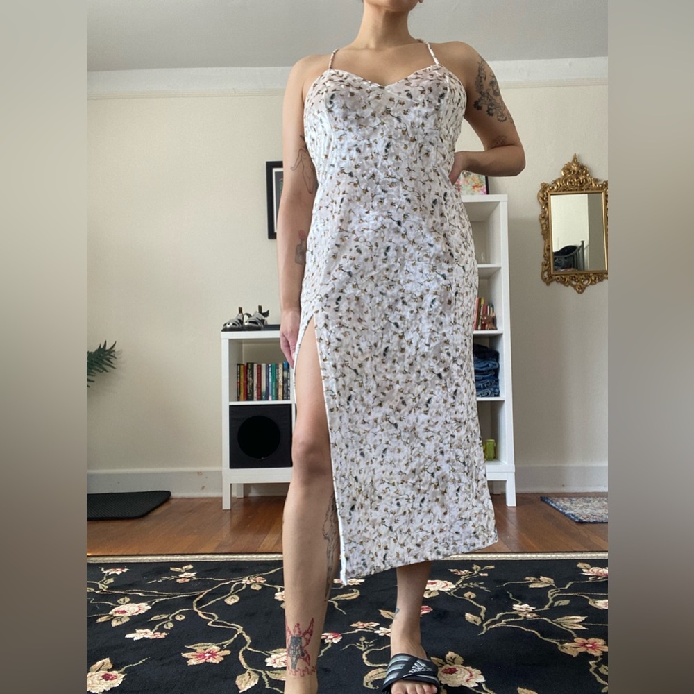 NWT The East Order Velvet Midi Dress